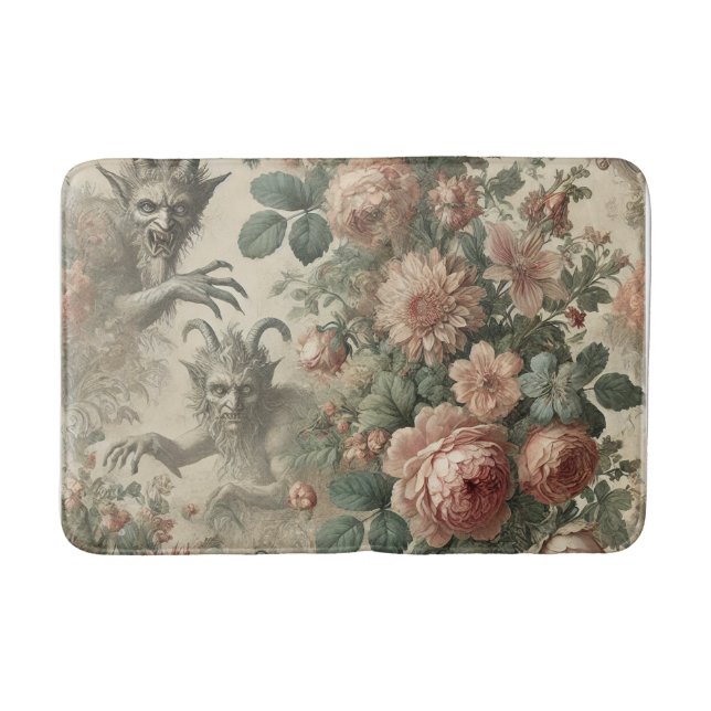 The Goatman’s Garden – Gothic Folklore Design Bath Mat (Front)