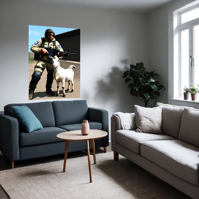 The Goat's bodyguard | AI Art Poster (Creator Uploaded)