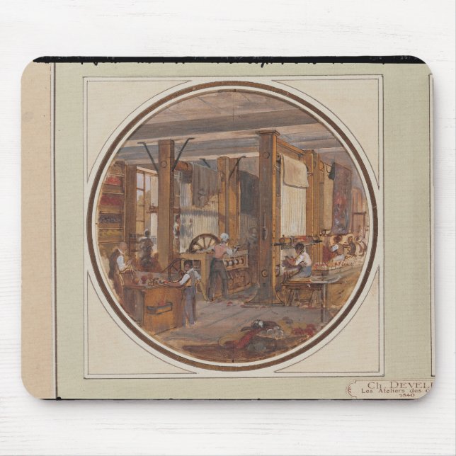 The Gobelins Workshop, 1840 Mouse Pad (Front)