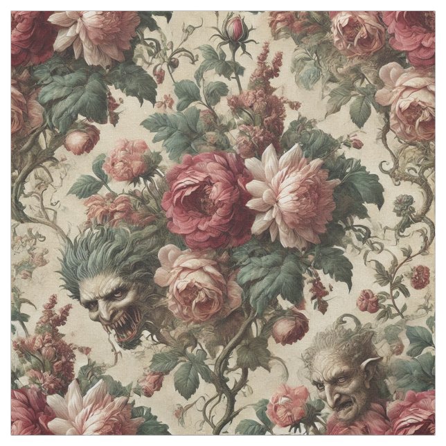 The Goblin Couriers – Gothic Statement Tile Fabric (Swatch)