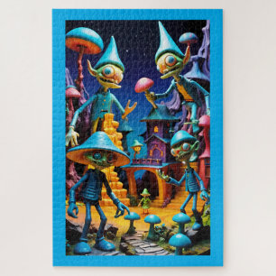 The Goblins of Groll-Town - Ken Gauge Fantasy Art Jigsaw Puzzle