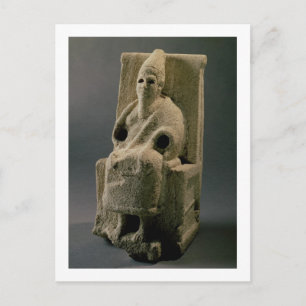 The god El, from Ugarit, 13th century BC (limeston Postcard