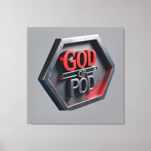 The God Of POD (Print On Demand) Canvas Print