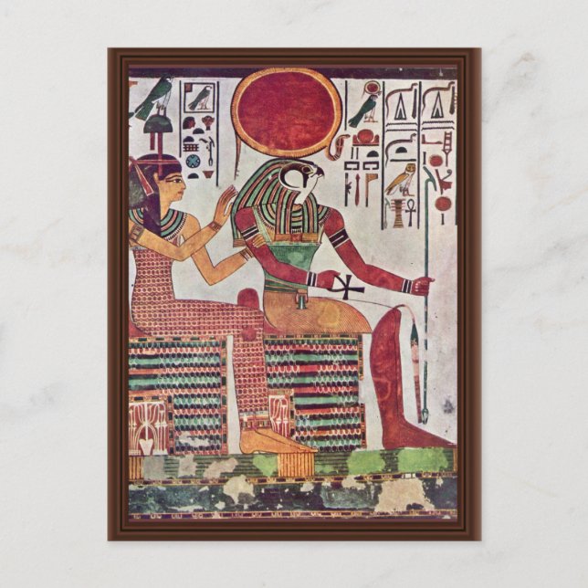 The God Re-Harakleti Amentit And The Goddess Of Th Postcard (Front)