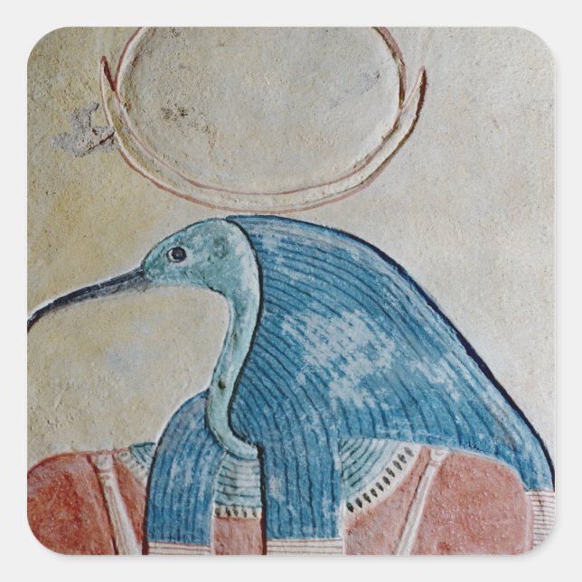The god Thoth Square Sticker (Front)