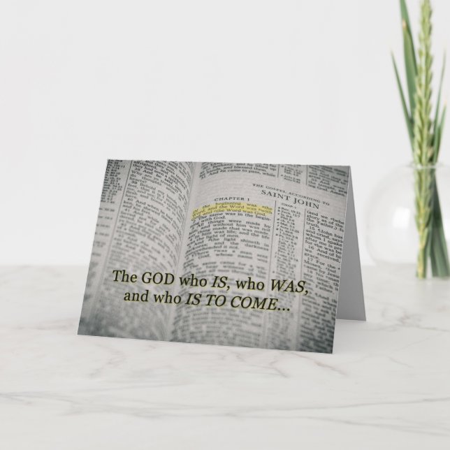 The God Who Is Scripture Card (Front)