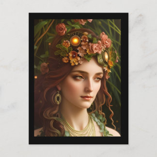 The Goddess Demeter | Digital Art Postcard