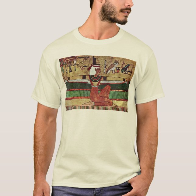 The Goddess Isis,  By Ägyptischer Maler Um 1360 T-Shirt (Front)