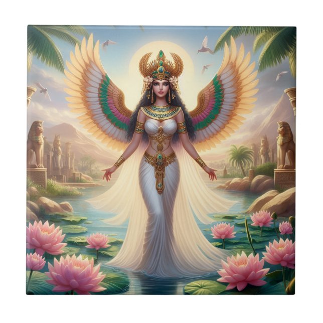 The Goddess Isis is All Things to All Men Ceramic Tile (Front)
