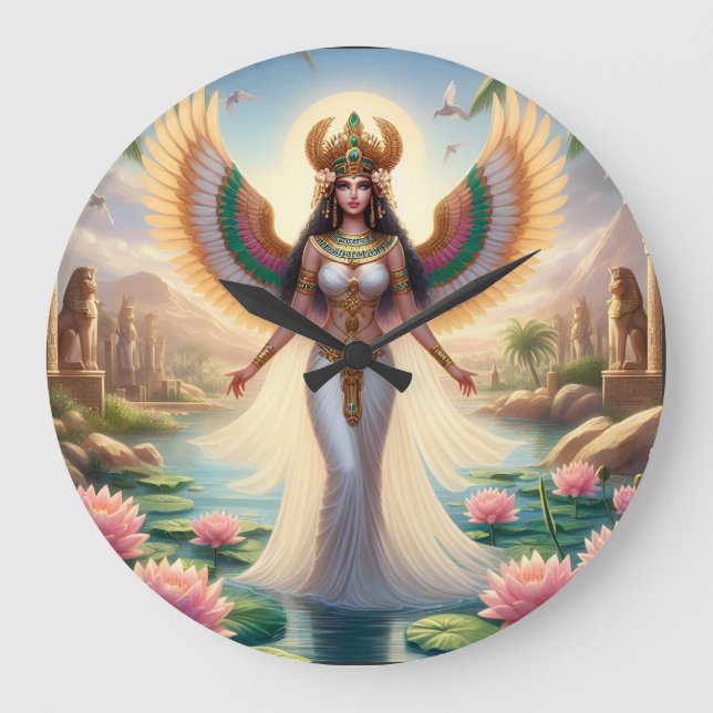 The Goddess Isis is All Things to All Men Large Clock (Front)