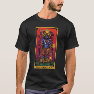 The Goddess Kali The Ferocious Tarot Card Hindu In T-Shirt