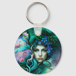 The Goddess of Forest Key Ring