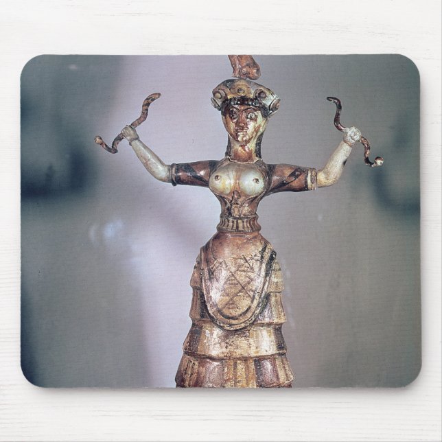 The Goddess of the Serpents Mouse Pad (Front)
