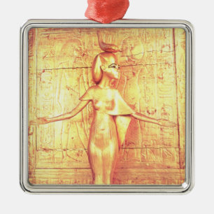 The goddess Selket on the canopic shrine Metal Ornament