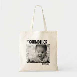 The GodMother Personalised Photo and Name Tote Bag