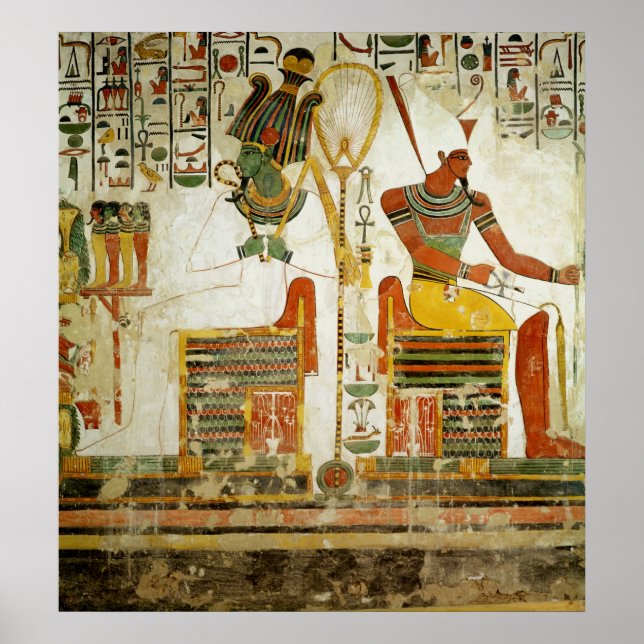 The Gods Osiris and Atum, from Tomb of Poster (Front)