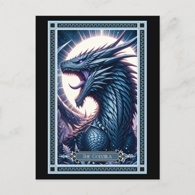 The Godzilla Tarot Card (Front)