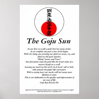 The Goju Sun Poster