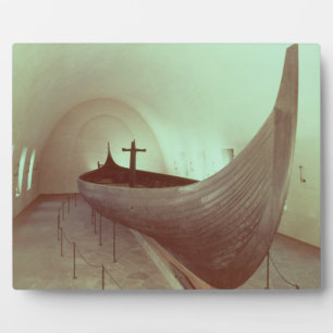 The Gokstad longship (wood) Plaque