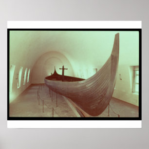 The Gokstad longship (wood) Poster