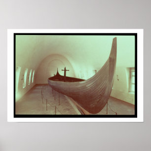 The Gokstad longship (wood) Poster