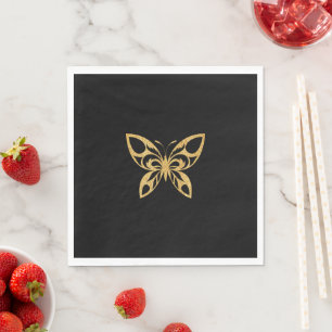 The Gold Butterfly Napkin