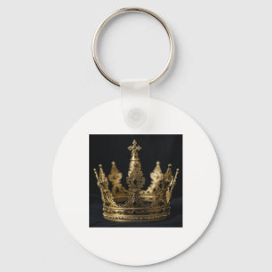 The Gold Crown Sticker  Key Ring