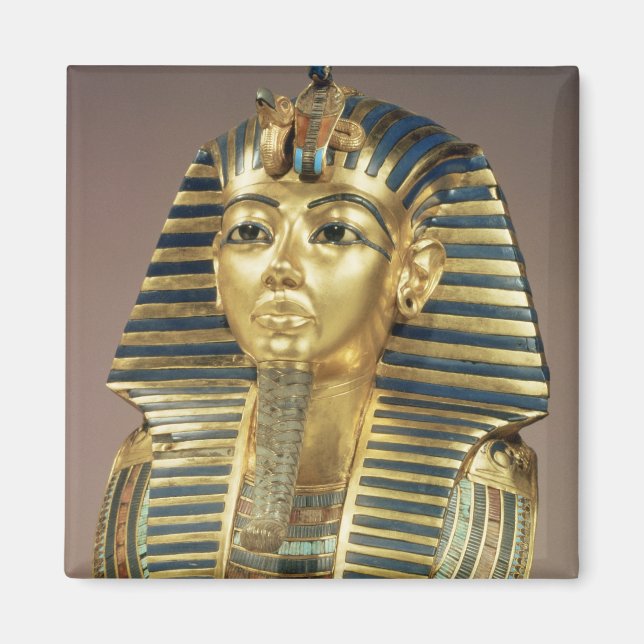 The gold funerary mask, from tomb of magnet (Front)