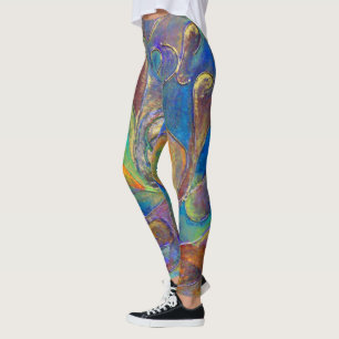 ”The Gold Guardian from Unseen” by Paul Buică Leggings