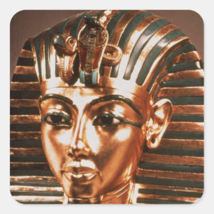 The gold mask, from the Treasure of Square Sticker