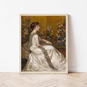 The Gold Screen Lilla Cabot Perry Poster
