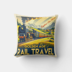The Golden Age - Bordered Cushion