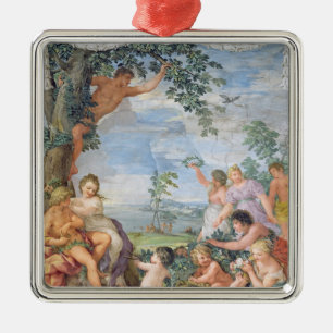 The Golden Age (fresco) Metal Tree Decoration