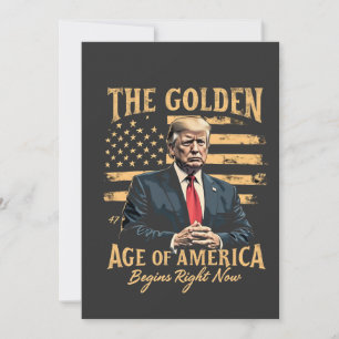 The Golden Age of America Begins Now Holiday Card