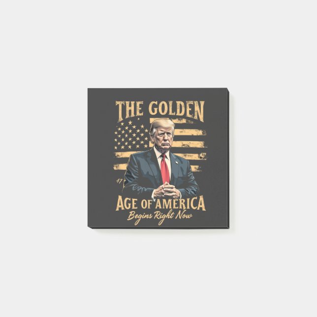 The Golden Age of America Begins Now Post-it Notes (Front)