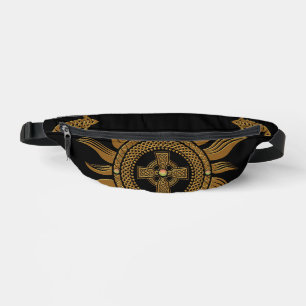 The golden celtic cross. bum bags