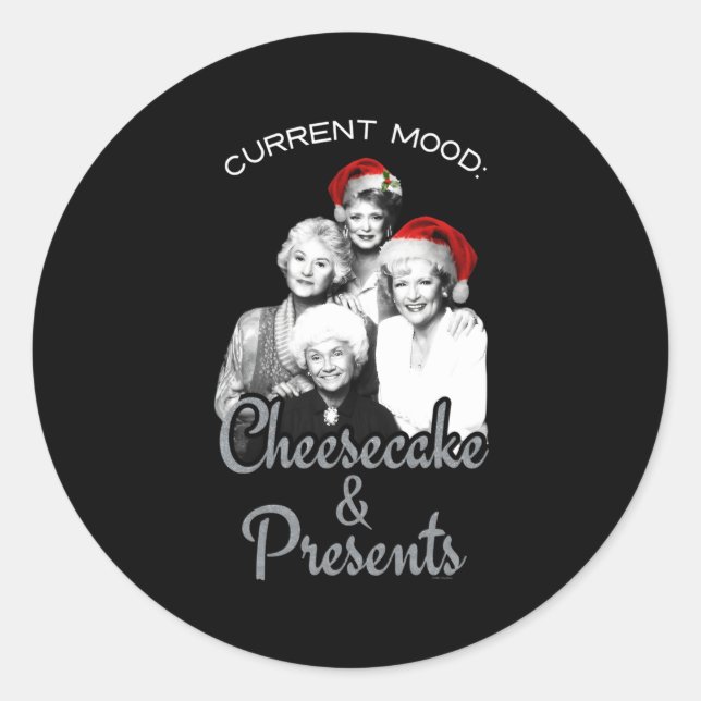 The Golden Cheesecake And Classic Round Sticker (Front)