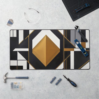 The Golden Diamond Desk Mat
