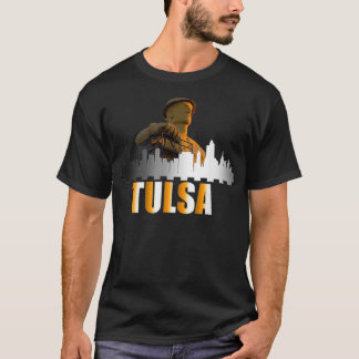 The Golden Driller of Tulsa Oklahoma and the Tulsa T-Shirt