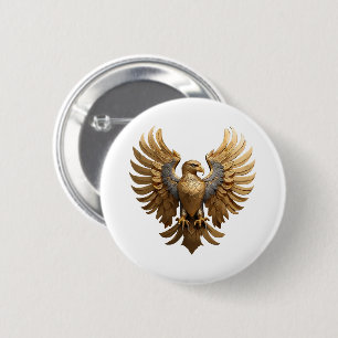 The Golden Eagle 6 Cm Round Badge