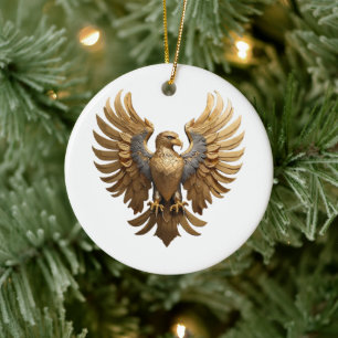 The Golden Eagle Ceramic Ornament
