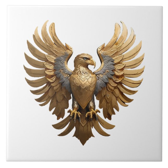 The Golden Eagle Ceramic Tile (Front)