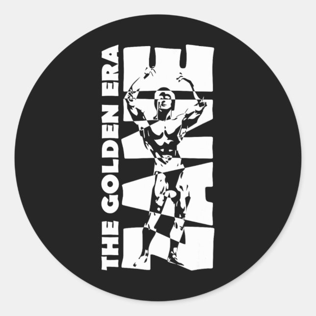 The Golden Era Zane Bodybuilding  Classic Round Sticker (Front)