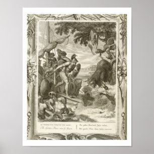 The Golden Fleece Won by Jason (engraving) Poster
