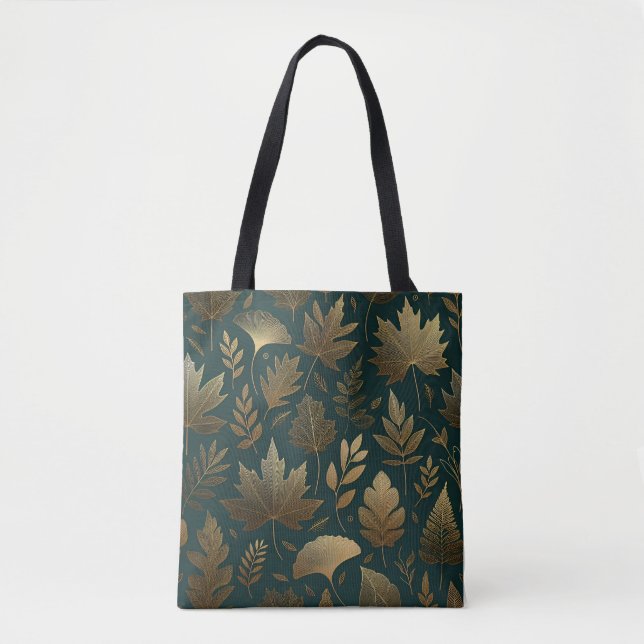 The 'Golden Foliage' Luxury Tote Bag for Fall (Front)