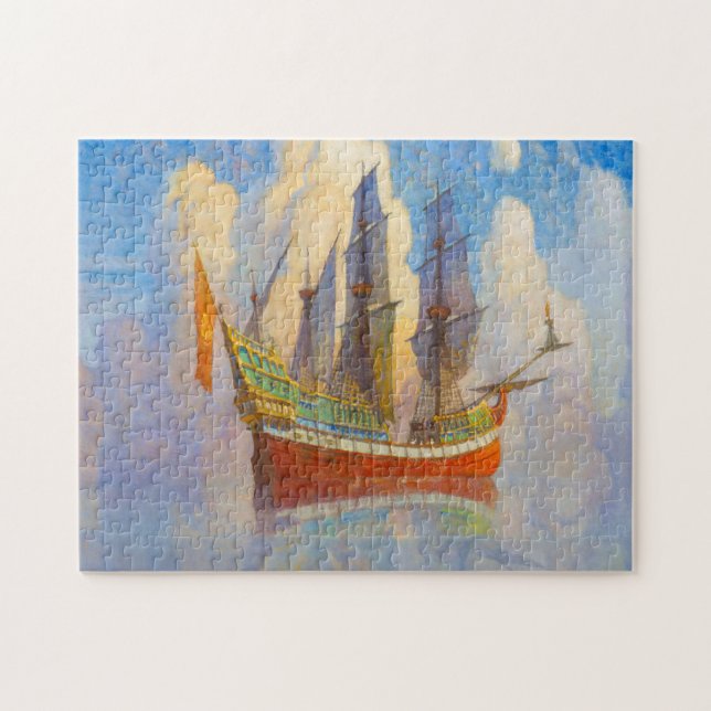 The Golden Galleon by Newell Convers Wyeth Jigsaw Puzzle (Horizontal)