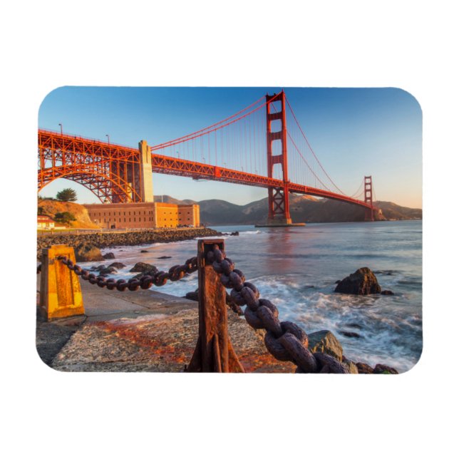 The Golden Gate Bridge From Fort Point Magnet (Horizontal)