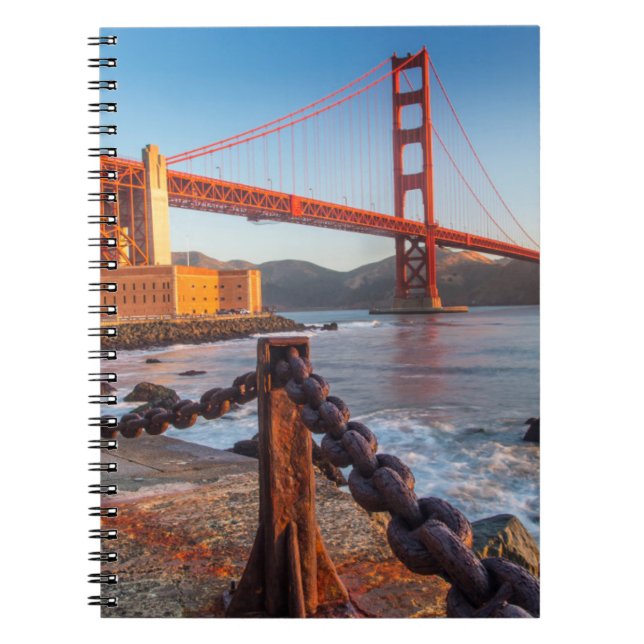 The Golden Gate Bridge From Fort Point Notebook (Front)