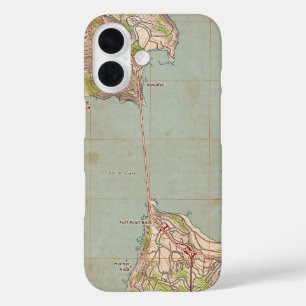 The Golden Gate Topographic Map iPhone 16 Case