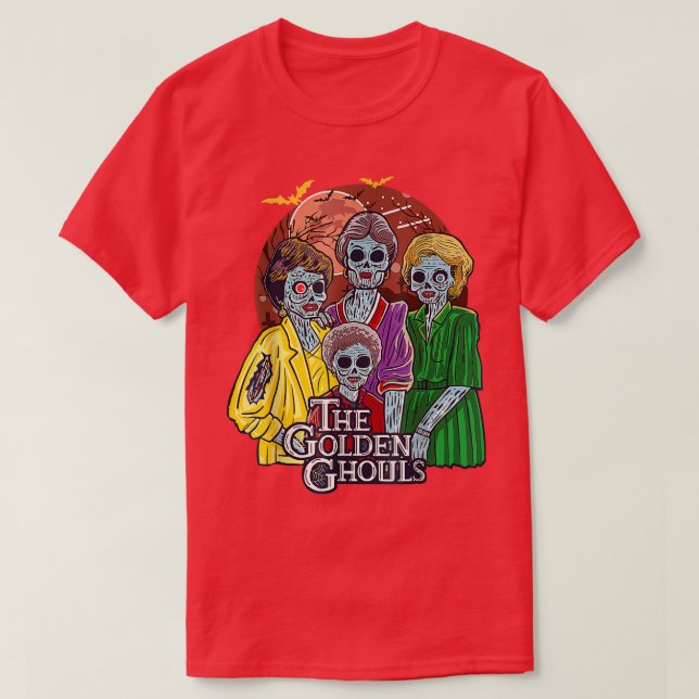 The Golden Ghouls Halloween T 276 T-Shirt (Design Front)